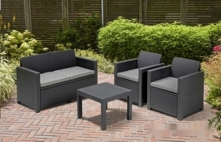 Набор садовой мебели Keter Alabama Set 17199240 (графит) Набор садовой мебели Keter Alabama Set 17199240 (графит)