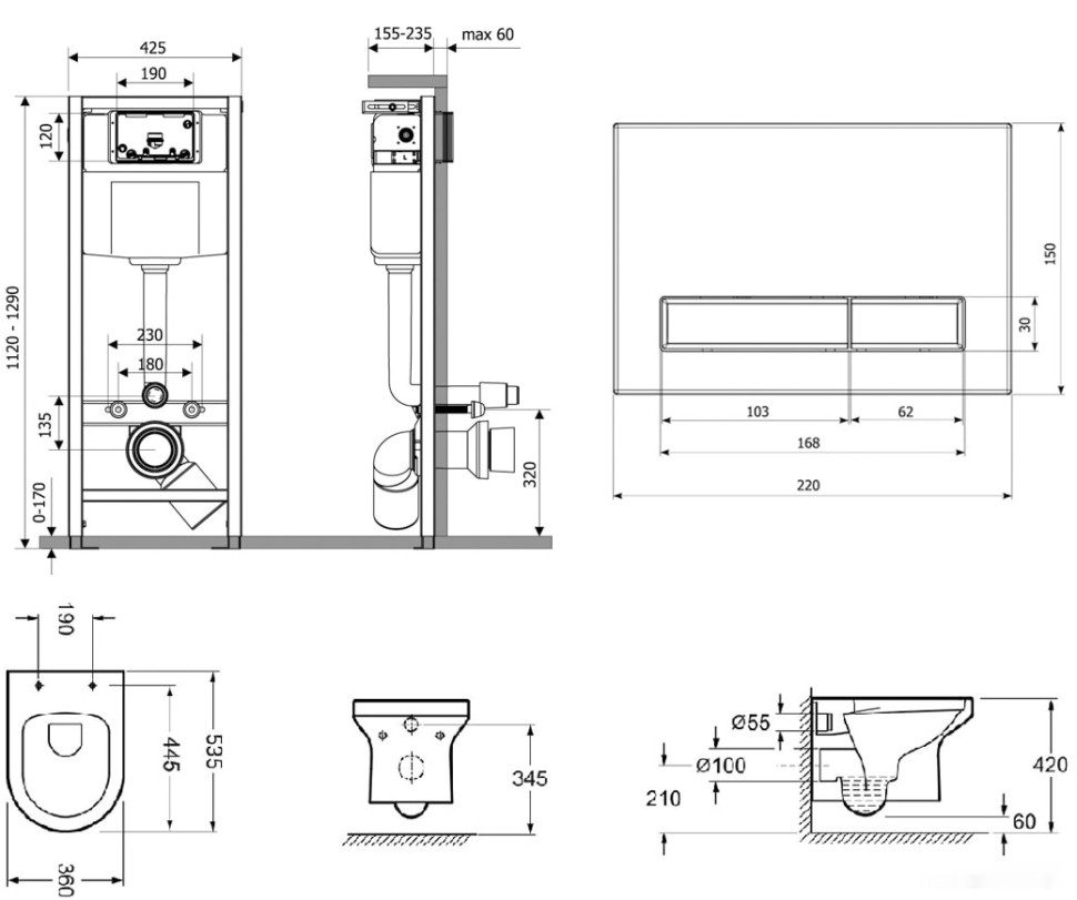 Унитаз Lavinia Boho Relfix Grance Hill Rimless 7 в 1 87561051 (черный/золот.пластик) Унитаз Lavinia Boho Relfix Grance Hill Rimless 7 в 1 87561051 (черный/золот.пластик)