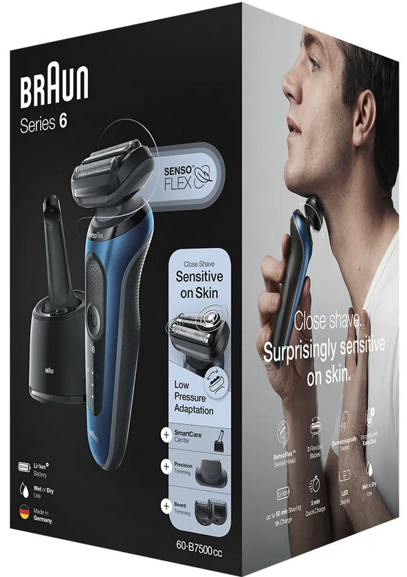 Электробритва мужская Braun Series 6 60-B7500cc