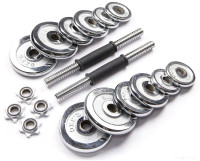 Гантели Atlas Sport Хромированные в чемодане 2x10 кг