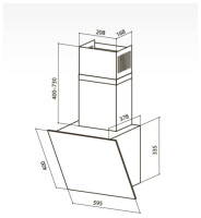 Вытяжка LEX Touch 600 black