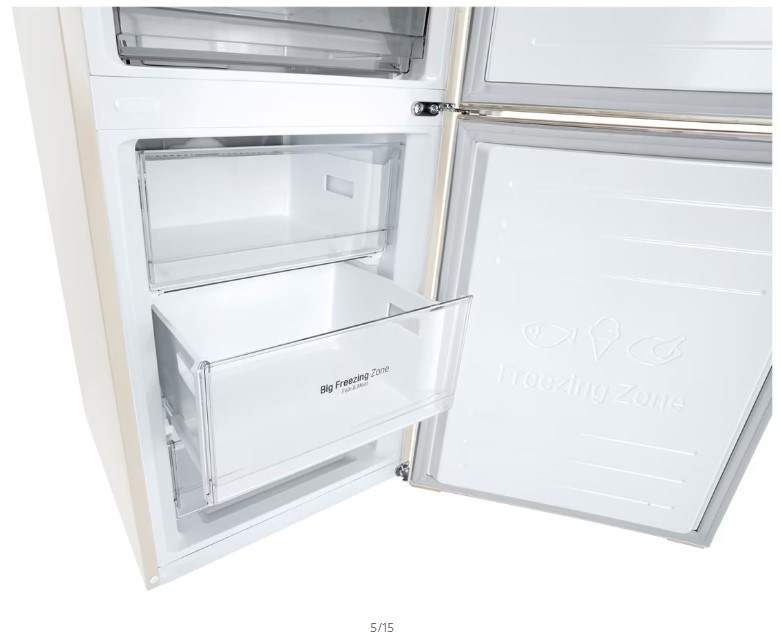 Холодильник с нижней морозильной камерой LG GC-B509SESM