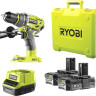 Дрель-шуруповерт Ryobi R18PD7-220B 5133004295 (с 2-мя АКБ, кейс) Дрель-шуруповерт Ryobi R18PD7-220B 5133004295 (с 2-мя АКБ, кейс)