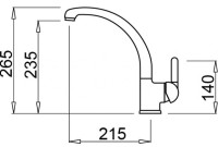 Смеситель Elleci Po G59 Antracite
