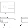 Кухонная мойка AquaSanita Bella SQB 101 110 AW beige Кухонная мойка AquaSanita Bella SQB 101 110 AW beige