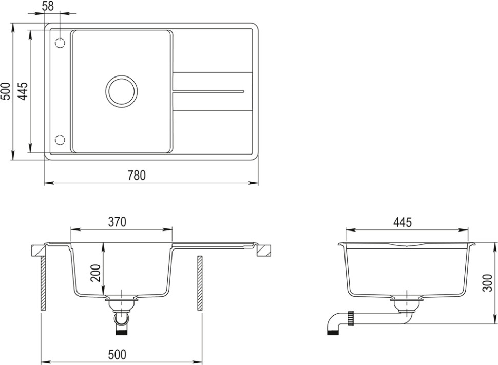 Кухонная мойка AquaSanita Bella SQB 101 110 AW beige Кухонная мойка AquaSanita Bella SQB 101 110 AW beige