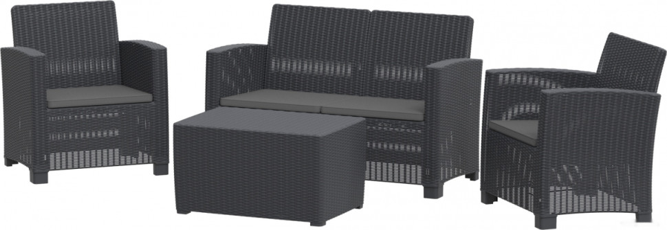 Набор садовой мебели Sundays Tonga 1806136B (черный) Набор садовой мебели Sundays Tonga 1806136B (черный)