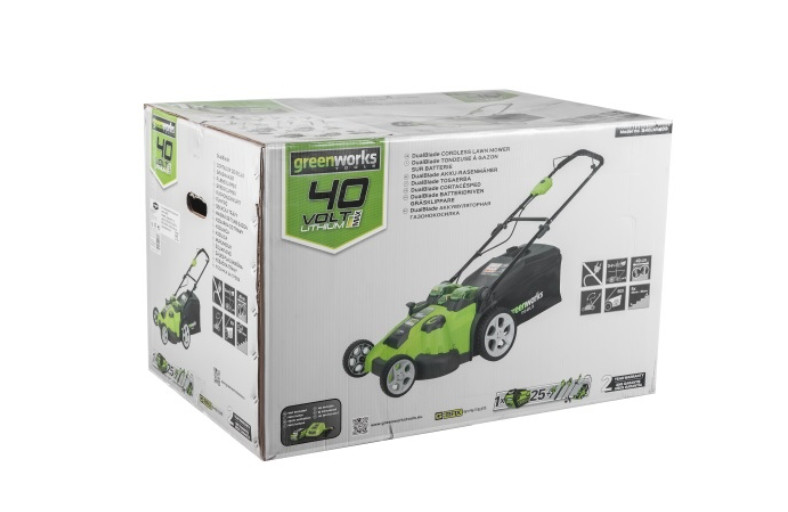 Газонокосилка электрическая Greenworks G40LM49DBK4 (2500207VB) Газонокосилка электрическая Greenworks G40LM49DBK4 (2500207VB)