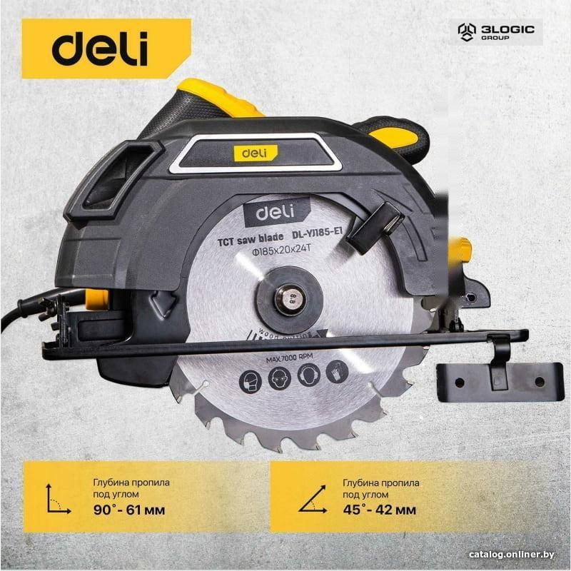 Дисковая (циркулярная) пила Deli DL-YJ185-E1 103011 Дисковая (циркулярная) пила Deli DL-YJ185-E1 103011