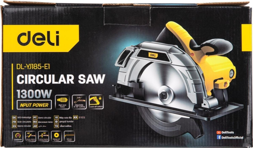 Дисковая (циркулярная) пила Deli DL-YJ185-E1 103011 Дисковая (циркулярная) пила Deli DL-YJ185-E1 103011