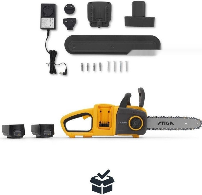 Аккумуляторная пила Stiga CS 300e 273404501/ST1 (с 2-мя АКБ) Аккумуляторная пила Stiga CS 300e 273404501/ST1 (с 2-мя АКБ)