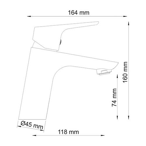 Смеситель Wasserkraft Lippe 4503 Смеситель Wasserkraft Lippe 4503