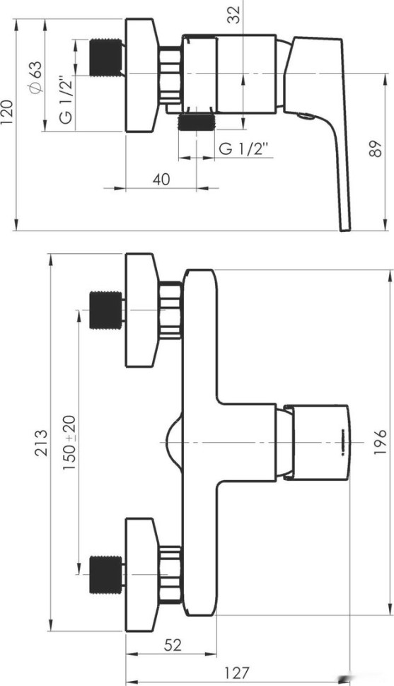 Смеситель Rubineta Modena-12/K (BK/RG) MD20K638