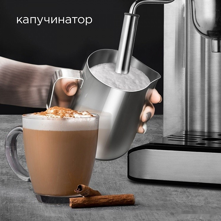 Рожковая кофеварка RED Solution RCM-M1523 Рожковая кофеварка RED Solution RCM-M1523