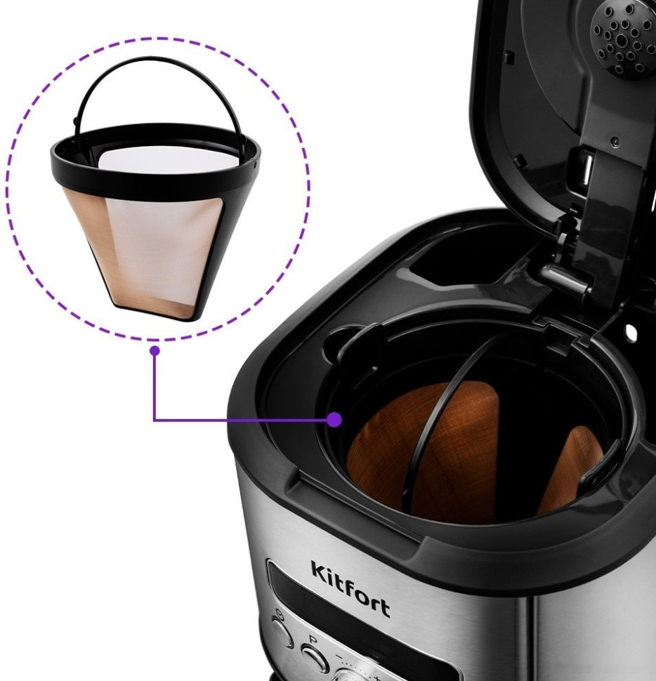 Капельная кофеварка Kitfort KT-767 Капельная кофеварка Kitfort KT-767