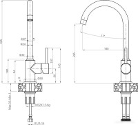 Смеситель GranFest Мрамор 3650 (кашемир)