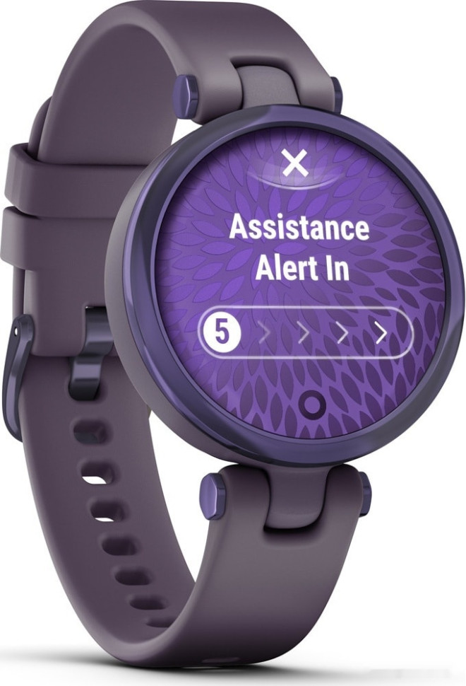 Умные часы Garmin Lily (полночная орхидея/силиконовый ремешок)