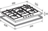 Варочная панель Zigmund &amp; Shtain M 26.7 B