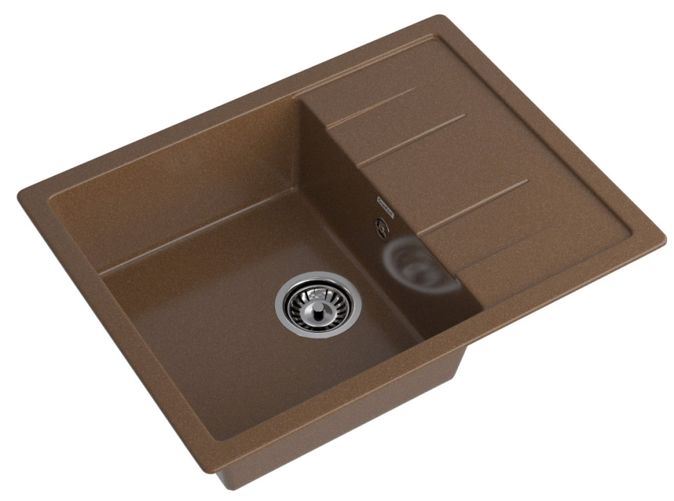 Кухонная мойка GranFest GF-Q650L (терракот) Кухонная мойка GranFest GF-Q650L (терракот)