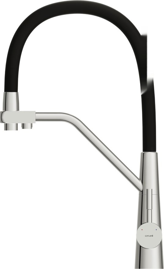 Смеситель Cersanit Vivo однорычажный с фильтром с гибким изливом 68217 (хром)