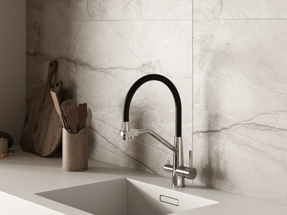 Смеситель Cersanit Vivo однорычажный с фильтром с гибким изливом 68217 (хром)