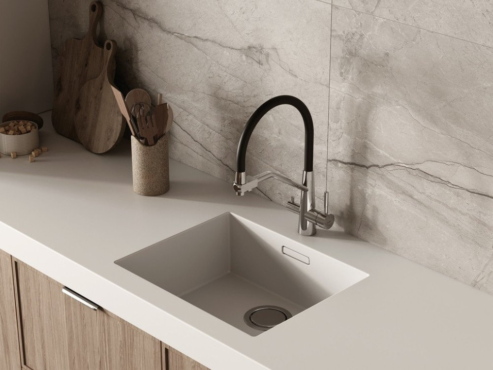 Смеситель Cersanit Vivo однорычажный с фильтром с гибким изливом 68217 (хром)