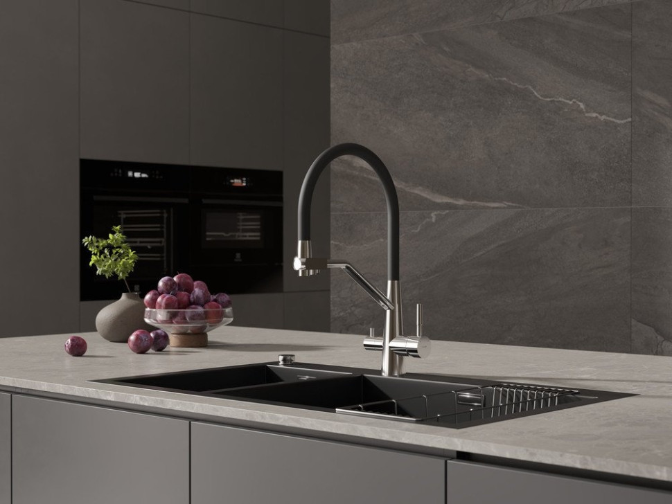 Смеситель Cersanit Vivo однорычажный с фильтром с гибким изливом 68217 (хром)