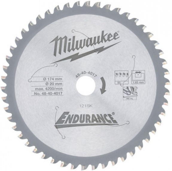 Диск циркулярный Milwaukee S174х20х50Z P1M