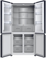 Холодильник с морозильником HARPER RH6966BW (black glass)