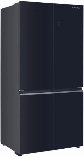 Холодильник с морозильником HARPER RH6966BW (black glass) Холодильник с морозильником HARPER RH6966BW (black glass)