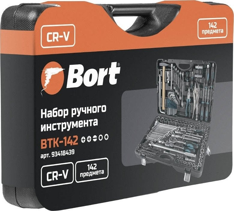 Универсальный набор инструментов BORT BTK-142 (142 предмета) Универсальный набор инструментов BORT BTK-142 (142 предмета)