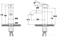 Смеситель Kaiser Milos 51011-1An