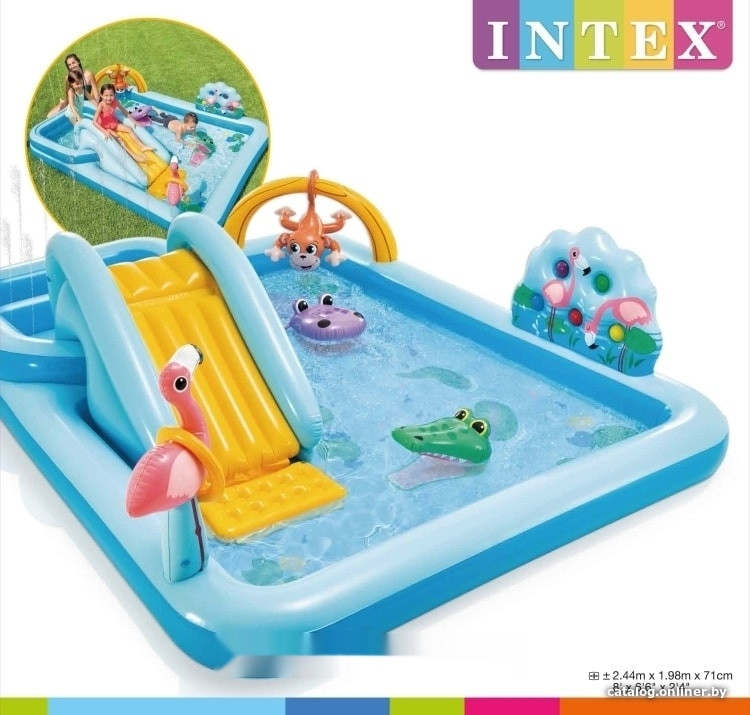 Бассейн INTEX Джунгли 57161 (257х216х84)