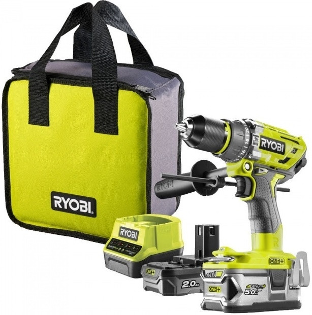 Ударная дрель-шуруповерт Ryobi R18PD7-252S 5133004391 (с 2-мя АКБ, сумка)