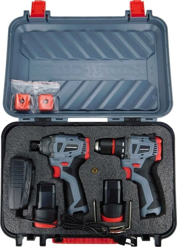 Profipower ProfiSet 2A16 E0227 (шуруповерт, винтоверт, 2 АКБ, кейс) Profipower ProfiSet 2A16 E0227 (шуруповерт, винтоверт, 2 АКБ, кейс)