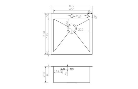 Кухонная мойка Zorg INOX X-5151