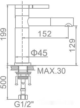 Смеситель Ledeme H52 L1152