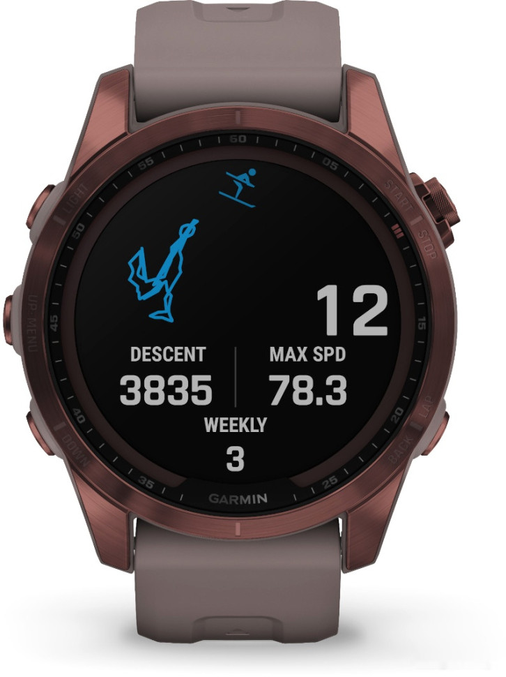 Умные часы Garmin Fenix 7S Sapphire Solar 42 мм (темно-бронзовый титан/сланцевый) Умные часы Garmin Fenix 7S Sapphire Solar 42 мм (темно-бронзовый титан/сланцевый)