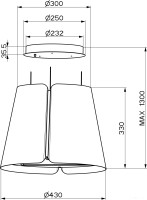 Вытяжка Faber Beat BK Matt F45 345.0612.337
