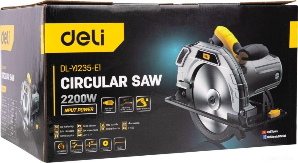 Дисковая (циркулярная) пила Deli DL-YJ235-E1 103012 Дисковая (циркулярная) пила Deli DL-YJ235-E1 103012