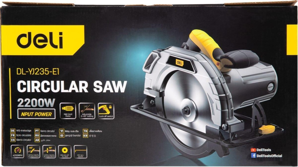 Дисковая (циркулярная) пила Deli DL-YJ235-E1 103012 Дисковая (циркулярная) пила Deli DL-YJ235-E1 103012