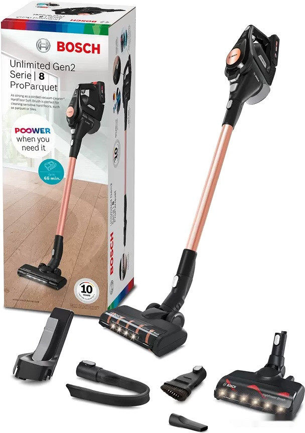 Пылесос Bosch Serie 8 Unlimited Gen2 ProParquet BCS8214PRQ Пылесос Bosch Serie 8 Unlimited Gen2 ProParquet BCS8214PRQ