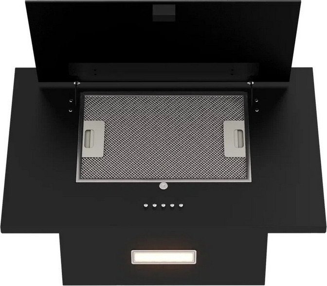 Вытяжка Elikor Коралл 60П-430-К3Д 266401 (черный/черное стекло)