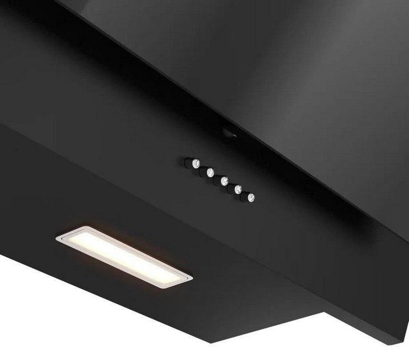 Вытяжка Elikor Коралл 60П-430-К3Д 266401 (черный/черное стекло)