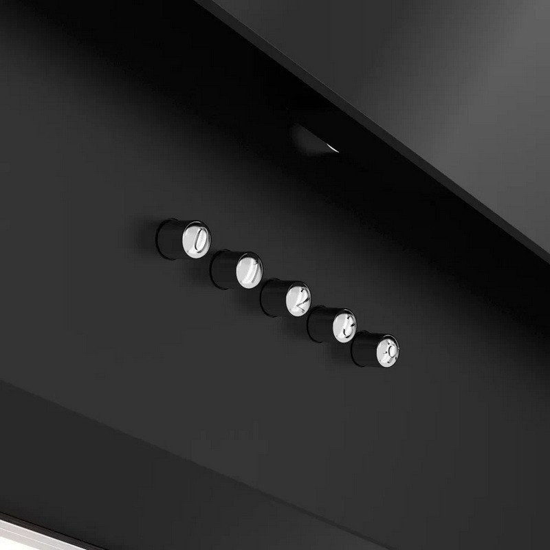 Вытяжка Elikor Коралл 60П-430-К3Д 266401 (черный/черное стекло)