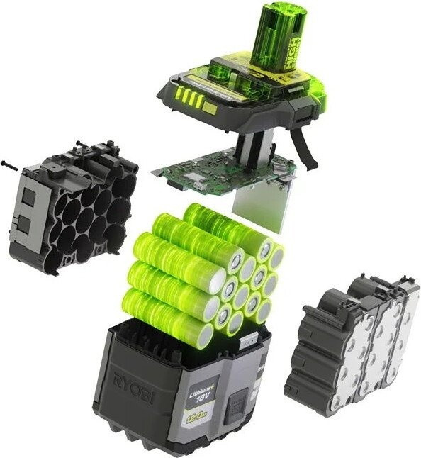 Аккумулятор для инструмента Ryobi RB18120T 5133006265 (18В/12 Ah) Аккумулятор для инструмента Ryobi RB18120T 5133006265 (18В/12 Ah)