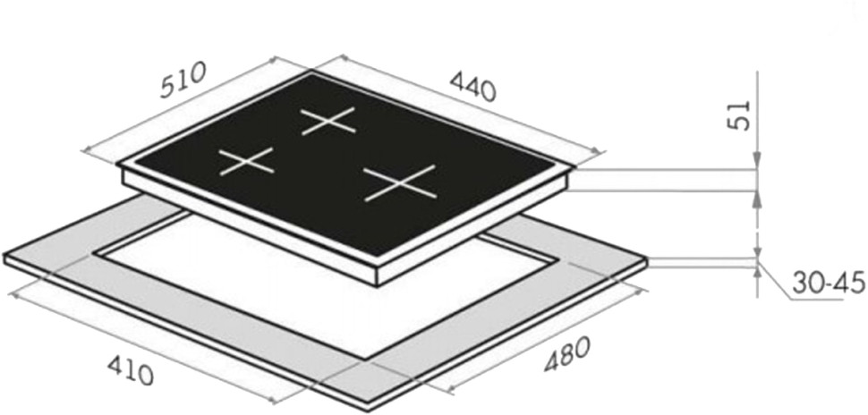 Варочная панель HOMSair HGG431WH Варочная панель HOMSair HGG431WH