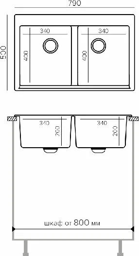 Кухонная мойка Polygran Brig 790 (белый хлопок) Кухонная мойка Polygran Brig 790 (белый хлопок)
