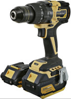 Ударная дрель-шуруповерт Hanskonner HCD18165BLI (с 2-мя АКБ, кейс)