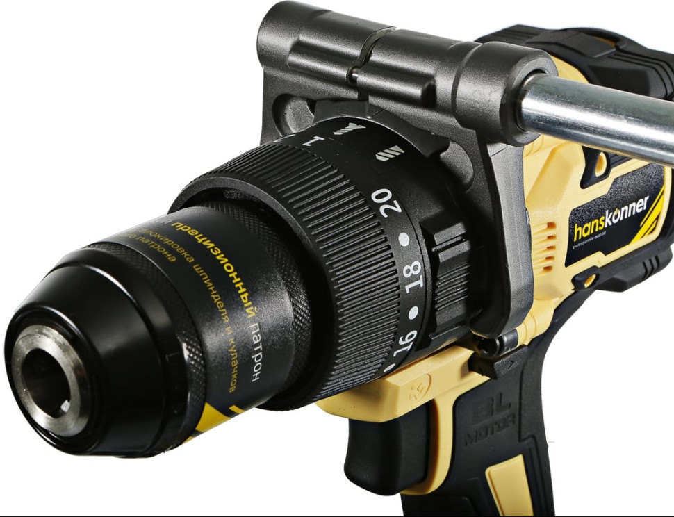 Ударная дрель-шуруповерт Hanskonner HCD18165BLI (с 2-мя АКБ, кейс) Ударная дрель-шуруповерт Hanskonner HCD18165BLI (с 2-мя АКБ, кейс)